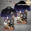 Maxcorners Bowling And Pins Funny Beer Drunken Fighting Customized Name, Team Name 3D Shirt (4 Colors)