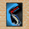 Maxcorners Marlin Fishing Modern Graphic Splash Design Personalized Name 3D Poster