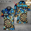 Maxcorners Darts Shamrock Clover Flying Darts Golden Rays Target Board Graphic Multicolor Customized Name, Team Name 3D Shirts