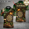 Maxcorners Darts Beer Mug Pub Atmosphere Wooden Texture Target Board Graphic Multicolor Customized Name, Team Name 3D Shirts
