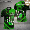 Maxcorners Flame Bowling And Pins Design Multioptions Personalized Name, Team Name Unisex 3D Shirts