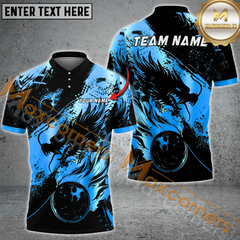 Maxcorners Dragon Golden Ball Fire Bowling Jersey Multicolor Options Personalized Name, Team Name 3D Shirt