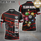 Maxcorners Billiard Mastershot Multicolor Customized Name, Team Name 3D Shirts