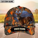 Maxcorners Premium Unique Collab Deer Hunting Camouflage Pattern Multicolor Personalized Name 3D Cap