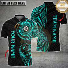 Maxcorners Darts Golden Tribal Multicolor Customized Name, Team Name 3D Shirts