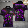 Maxcorners Billiards Ball 8 Neon Cowboy Customized Name, Team Name 3D Shirt (4 Colors)