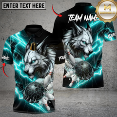 Maxcorners Bowling Inferno Lightning Lynx Multicolor Customized Name, Team Name 3D Shirts