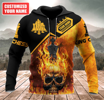 Maxcorners Chess Strategy Customized Name 3D Shirt