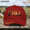 ( 6 Colors ) Maxcorners Clay Pigeon Trap Shooting Pull Shooter Silhouette Sunset Design Custom Name Classic Cap
