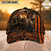 Maxcorners Hunting Orange Black Hunter Personalized 3D Cap