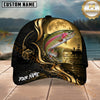 Maxcorners Fishing Moonlight Gold Ocean Personalized 3D Cap