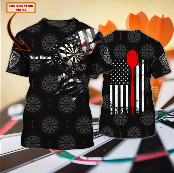 Maxcorners Dart Personalized 3D All Over Printed American Shirt