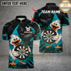 Maxcorners Funny Duck Darts Multicolor Customized Name, Team Name 3D Shirts