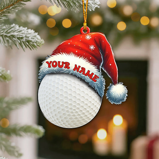 Maxcorners Christmas Sports Ball, Home Decor, Christmas Ornament, Personalized Ornament 2D Flat LM2111