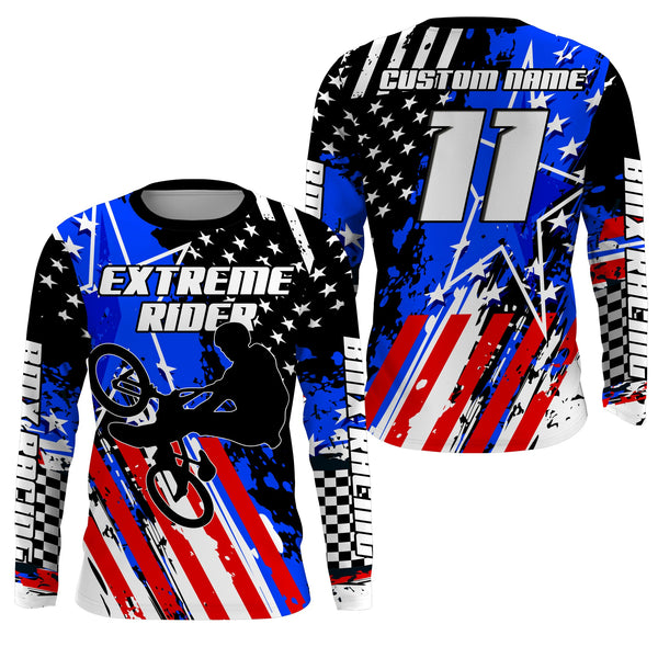 Maxcorners American Bike Cycling Customize Name 3D Shirts