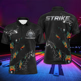 Maxcorners Bowling Strike Bowler Customized Name 3D Shirt