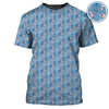 Maxcorners Funny Flower Pattern Golf Polos, Gift For Golfer, Crazy Golf Shirts For Men