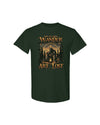 Maxcorners Not All Who Wander Are Lost Bigfoot Compass Cotton Shirt LM2101