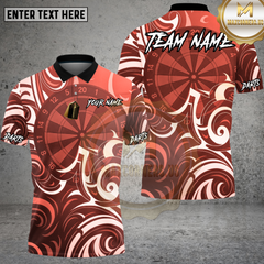 Maxcorners Modern  Darts Pattern Multioptions Personalized Name, Team Name Unisex 3D Shirt (4 Colors)