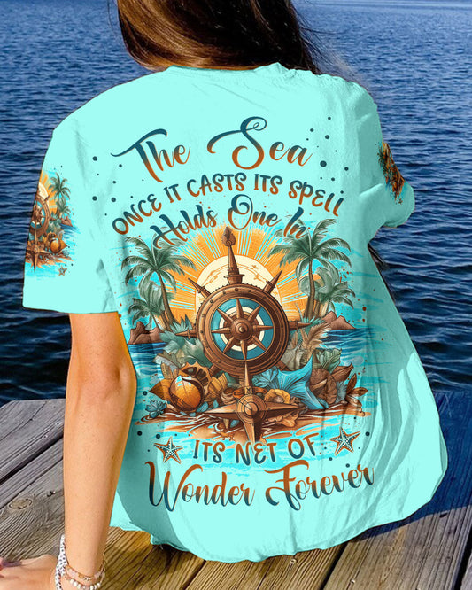 Maxcorners The Sea Once It Casts Its Spell Compass All Over Print LM2101