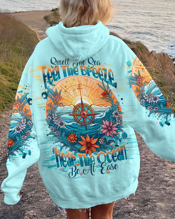 Maxcorners Smell The Sea Feel The Breeze Compass All Over Print LM2101