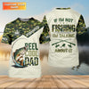 Maxcorners Reel Cool Dad UPF Fishing Shirt, Personalized Custom Name
