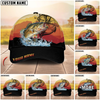 Maxcorners Fishing Mountain Lake Legend Personalized Cap (13 Breeds)