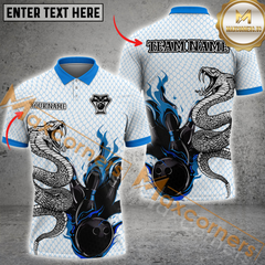 Maxcorners Ball And Pins Snake Bowling Jersey Multicolor Options Personalized Name, Team Name 3D Shirt