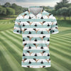 Maxcorners Funny Pelicans Golf Polo Shirt, Mens Golf Gift, Mens Tropical Shirts