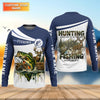 Maxcorners Hunting Fishing Camo Fishing Shirt, Fishing UPF Shirt, Personalized Fishing Shirt For Men, Fishing Shirts For Men