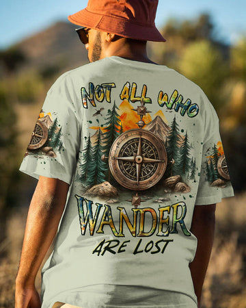 Maxcorners Not All Who Wander Are Lost Compass All Over Print LM2101