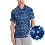 Maxcorners Dachshund Dog Pattern Golf Shirt, Funny Dachshund Golf Shirt For Dog Lovers, Golf Gift For Men's