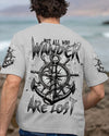 Maxcorners Not All Who Wander Are Lost Compass All Over Print LM1501