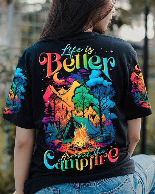 Maxcorners Life Is Better Around The Campfire Colorful All Over Print LM2101