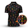 Maxcorners Cancer Survivor Shirt For Golfer, Cancer Awareness Shirt, Men's Pattern Golf Shirt