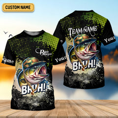 Maxcorners Bass Fishing Shirt, Fishing UPF Shirts, Team Fishing Shirt, SPF Shirt For Men, Fishing Gifts For Men