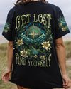Maxcorners Get Lost Find Yourself Compass All Over Print LM2101