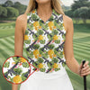 Maxcorners Tropical Pineapple Rifle Hawaiian Golf Shirt Pattern, Hawaiian Golf Shirt, Women’s Golf Apparel LM1507