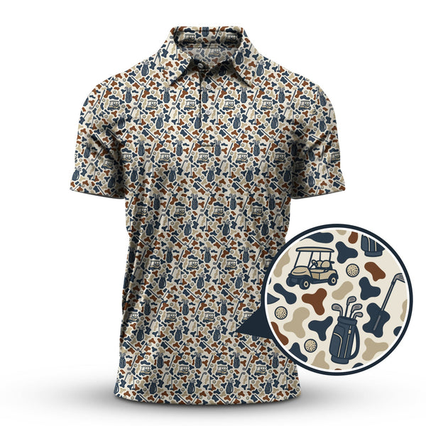 Maxcorners Funny Pattern Golf Shirt For Golfer, Crazy Golf Shirt, Golf Gift For Men