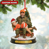 Maxcorners Personalized Funny Hunter Couple Christmas Acrylic Ornament – Custom Name Christmas Gift for Him or Her LM0411