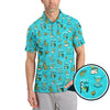 Maxcorners Golf And Margarita Pattern Shirts, Funny Cocktail Golf Polos For Women, Ladies Golf Shirt