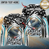 Maxcorners Fishing Black Camo Sport Custom Name & Team Name 3D Shirts