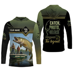 Maxcorners CPR Fishing, SPF Long Sleeve Shirts, Men Button Down Shirt, Best Fishing Gifts, Musky Fishing