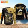 Maxcorners I Like Fishing And Maybe 3 People Shirt, Personalized Strike Addictions Bass Fishing Shirt For Men, Fishing UPF Shirts