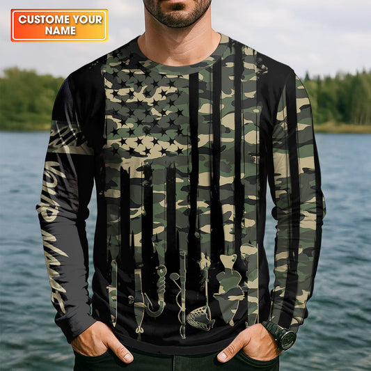 Maxcorners Fishaholic On The Road to the Lake, Personalized Fishing UPF Shirt