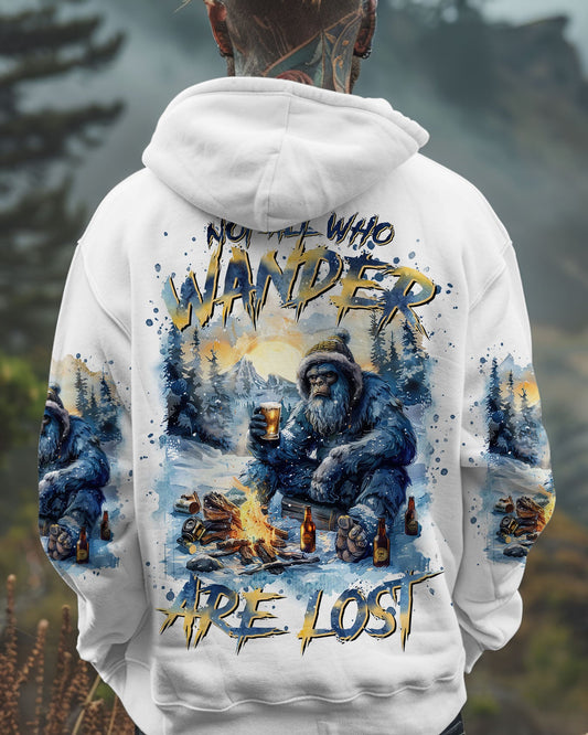 Maxcorners Not All Who Wander Are Lost Bigfoot All Over Print LM2101