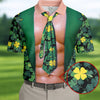 Maxcorners Funny St Patrick's Day Shamrock Golf Shirt, Golf Tops For Men, Polo Shirts For Men, Golf Shirts For Men