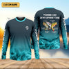 Maxcorners Personalized Fishing Shirt for Men, Funny Angler Long Sleeve UPF Shirt, Things I Do in My Spare Time Fisherman Gift