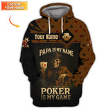 Poker Games Custom Name Shirt for Dad – ACE Design Tee