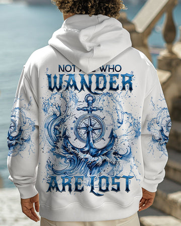 Maxcorners Not All Who Wander Are Lost Anchor Compass All Over Print LM1501